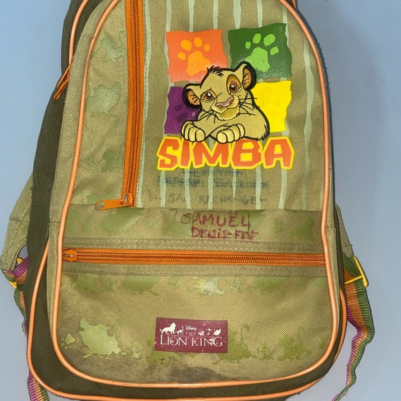 Vintage Simba Green Backpack - Picture 7 of 9